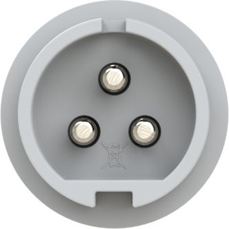 PCE CEE-plug 3x16A (2P+PE) 42V 12h IP44 TWIST white/grey 083-12v | Elektrika.lv