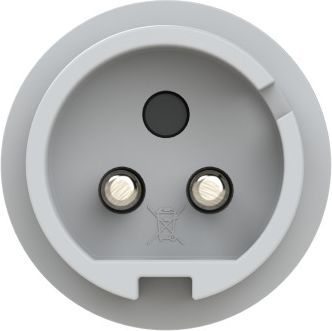 PCE Industrial Plug 2x16A low voltage 10h 24/42VDC IP44 TWIST white/grey 082-10v | Elektrika.lv