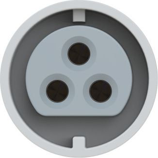 PCE CEE-flanged socket straight 75x85mm 32A 3p 42VAC 50/60Hz IP66/IP67 TWIST 3932-12F87V | Elektrika.lv