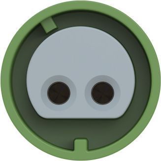 PCE CEE-flanged socket straight 54x60mm 32A 2p 24/42VAC >400-500Hz IP66/IP67 TWIST 3922-11F9V | Elektrika.lv