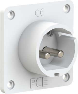 PCE CEE-flanged plug straight 70x70mm 32A 2p 24/42VDC IP44 TWIST 692-10V | Elektrika.lv