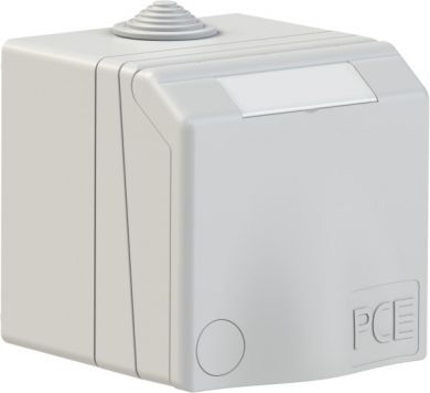 PCE CEE-wall socket (surface outlet) Design 16A 4p 6h IP44 (grey) 864-6GV | Elektrika.lv