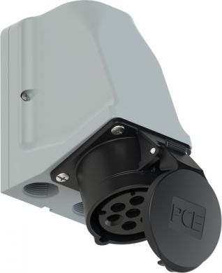 PCE CEE-wall mounted socket 16A 7p 7h IP44/IP54 917-7V | Elektrika.lv