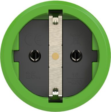 PCE Taurus2 solid rubber safety connector lid nat IP54 (green/black) 2522-US | Elektrika.lv