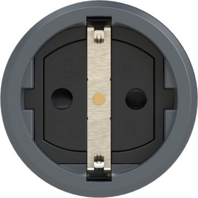 PCE Taurus2 rubber safety connector nat SH bulge IP20 (anthracite/black) 2510-ASCW | Elektrika.lv