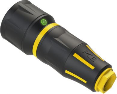 PCE Safety connector nat LED IP20 yellow series TopTaurus2 25730-SE | Elektrika.lv