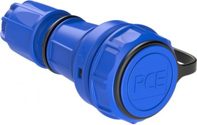 PCE Резиновая розетка 2P+E 16A IP66/IP68 синяя Nautilus 20251-b | Elektrika.lv