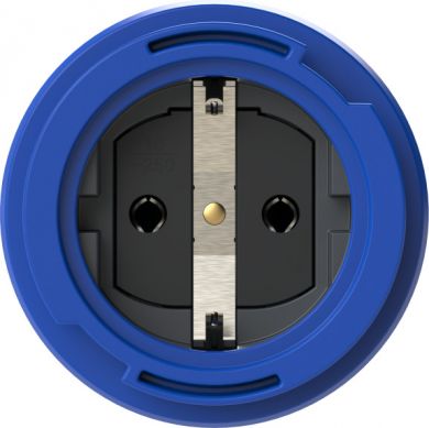 PCE Flanged socket with cover band 3x16A IP66/68 blue 20351-8b | Elektrika.lv