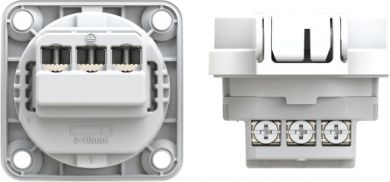 PCE Kontaktligzda paneļu 3x16A (2P+PE) IP54 balta 105-0w | Elektrika.lv