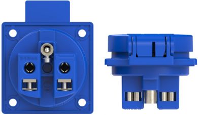PCE Schutzkontakt-Anbausteckdose P-Nova+ 50x50 fb IP54 rückwärtig (blau) 1040-0B | Elektrika.lv