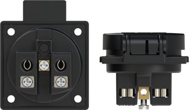 PCE Kontaktligzda paneļu Schuko 16A 220V IP54 50x50 melns 1050-0ss | Elektrika.lv