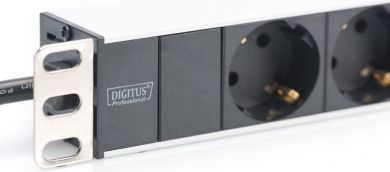 Digitus  Aluminum outlet strip with 8 safety outlets | DN-95401 | Sockets quantity 8 DN-95401