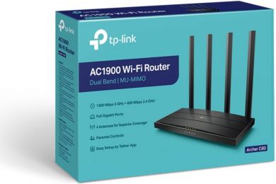 Tp-Link Archer C80 Wi-Fi Router, 1900 Mbps ARCHERC80 | Elektrika.lv