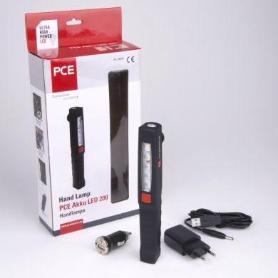 PCE Pārnēsājama LED lampa ar akumulatoru IP54, 200lm 730010 | Elektrika.lv