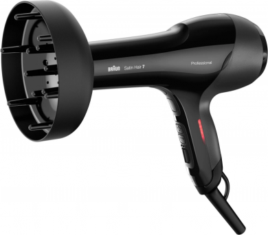 Braun Braun | Hair Dryer | HD785 Satin Hair 7 SensoDryer | 2000 W | Number of temperature settings 4 | Ionic function | Diffuser nozzle | Black HD785