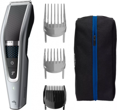 Philips Philips | HC5630/15 | Hair clipper series 5000 | Cordless or corded | Number of length steps 28 | Step precise 1 mm | Black/Grey HC5630/15