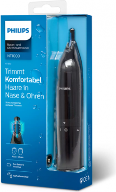 Philips Philips | Nose and Ear Trimmer | NT1650/16 | Nose Hair Trimmer | Wet & Dry | Black NT1650/16