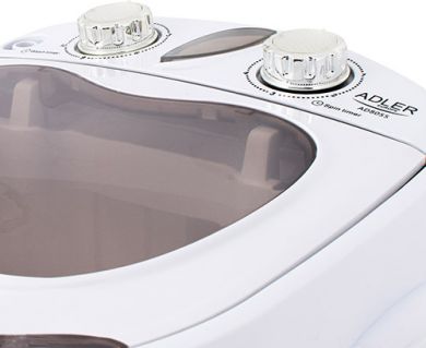 ADLER Adler | AD 8055 | Mini washing machine | Top loading | Washing capacity 3 kg | RPM | Depth 37 cm | Width 36 cm | White AD 8055