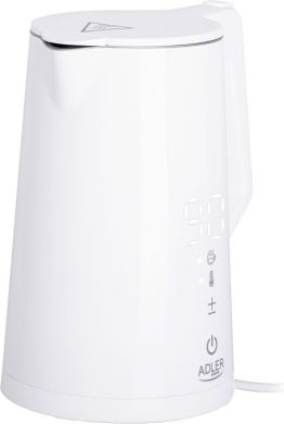 ADLER Adler | Kettle | AD 1345w | Electric | 2200 W | 1.7 L | Stainless steel | 360° rotational base | White AD 1345W