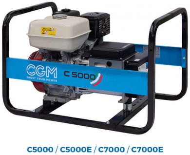 CGM GX270 400V 5kVA  4kW (PRP); 5.5kVA  4.8kW (STBY); 5.3lt E-versija Classic ģenerators C5000TE | Elektrika.lv