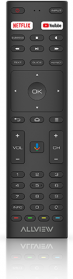 Allview  TV set 3840x2160 4K UHD QLED 43" (109 cm), Smart TV, Android TV, Black QL43EPLAY6100-U | Elektrika.lv