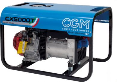 CGM GX270 400V 5kVA 4kW (PRP); 5.5kVA  4.8kW (STBY); 15lt S-versija Deluxe benzīna ģenerators CX5000T | Elektrika.lv