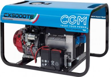 CGM GX270 400V 5kVA 4kW (PRP); 5.5kVA  4.8kW (STBY); 15lt E-versija Deluxe benzīna ģenerators CX5000TE | Elektrika.lv