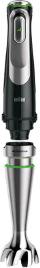 Braun Braun | Hand Blender | MQ9138XI MultiQuick 9 | Hand Blender | 1200 W | Number of speeds 3 | Chopper | Ice crushing | Black/Stainless Steel MQ9138XI
