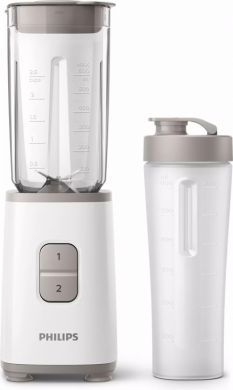 Philips Philips Mini blender HR2602/00 Personal, 350 W, Jar material SAN, Jar capacity 1 L, Ice crushing, White HR2602/00 | Elektrika.lv