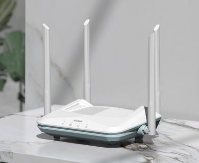 D-Link AX1500 Smart Router | R15 | 802.11ax | 1200+300  Mbit/s | 10/100/1000 Mbit/s | Ethernet LAN (RJ-45) ports 3 | Mesh Support Yes | MU-MiMO Yes | No mobile broadband | Antenna type 4xExternal R15