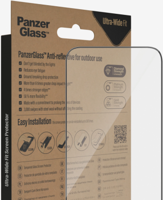 PanzerGlass PanzerGlass | Screen protector | Apple | iPhone 14 Pro Max | Glass | Clear | Ultra-Wide Fit; Easy installation; Privacy Filter; Fingerprint resistant | Anti-Reflective 2790