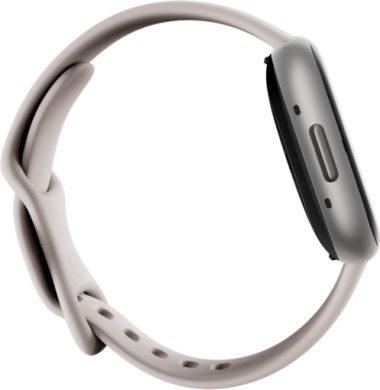 Fitbit Sense 2 | Smart watch | NFC | GPS (satellite) | AMOLED | Touchscreen | Activity monitoring 24/7 | Waterproof | Bluetooth | Wi-Fi | Lunar White/Platinum FB521SRWT