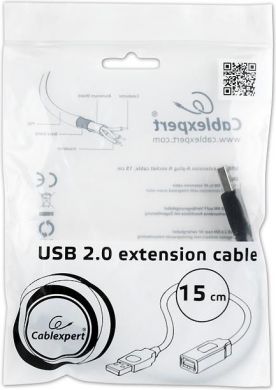 Gembird CABLE USB2 EXTENSION AM-AF/CCP-USB2-AMAF-0.15M GEMBIRD CCP-USB2-AMAF-0.15M | Elektrika.lv
