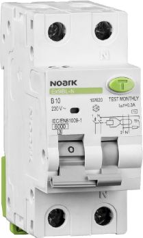 NOARK Ex9BL-N Residual Current Breaker with Overload protection 1P+N C13 30mA type AC 107629 | Elektrika.lv