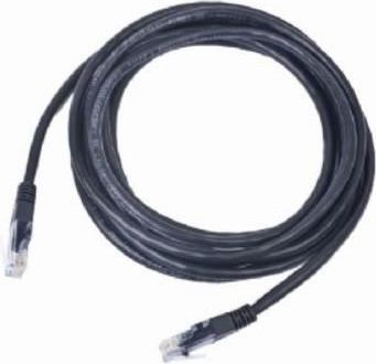 Cablexpert CAT5E UTP 5M Patch kabelis, Melns PP12-5M/BK | Elektrika.lv