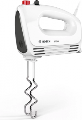 BOSCH Hand mixer CleverMixx 375W, white/dark grey MFQ22100 | Elektrika.lv