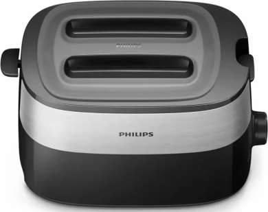 Philips Philips | Toaster | HD2517/90 Daily Collection | Power 830 W | Number of slots 2 | Housing material Plastic | Black/Stainless Steel HD2517/90