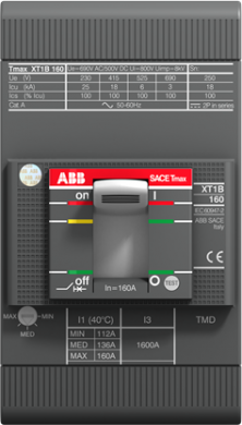 ABB XT1B 160 TMD 80-800 3p F F Circuit Breaker 1SDA066806R1 | Elektrika.lv