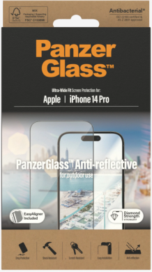 PanzerGlass PanzerGlass Screen protector, Apple, iPhone 14 Pro , Glass, Clear, Anti-Reflective 2788 | Elektrika.lv