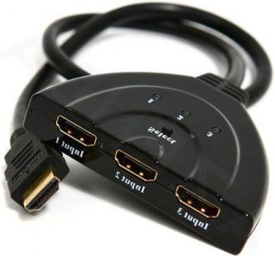 Gembird HDMI kabelis, 3 porti, 0.5m DSW-HDMI-35 | Elektrika.lv
