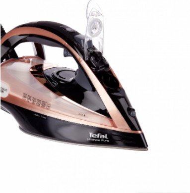 Tefal TEFAL Steam Iron FV9845 3200 W, Water tank capacit y 350 ml, Continuous steam 60 g/min, Black/Rose Go FV9845 | Elektrika.lv