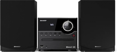 Sharp Sharp XL-B512(BK) Hi-Fi Micro System, CD/FM/USB/Bluetooth v5.0, 45W, Black | Sharp | Hi-Fi Micro System | XL-B512(BK) | Black | USB port | AUX in | Bluetooth | CD player | FM radio | Wireless connection XL-B512 BK