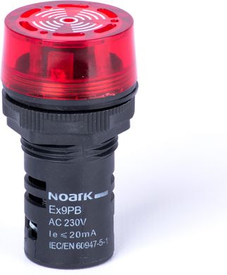 NOARK Ex9PB L r 24V AC/DC buzzer panelī sarkans 105719 | Elektrika.lv