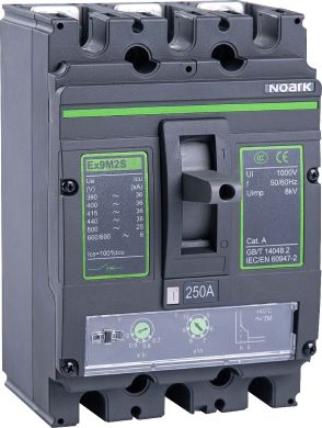 NOARK Ex9M thermal-magnetic type for power distribution,250A frame size, Icu36kA, In=180A,3P 111903 | Elektrika.lv