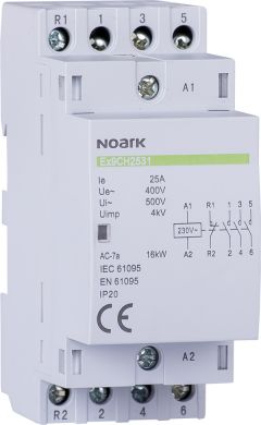 NOARK Ex9CH25 11 24V 25A 50/60Hz Moduļu relejs-kontaktors 107321 | Elektrika.lv
