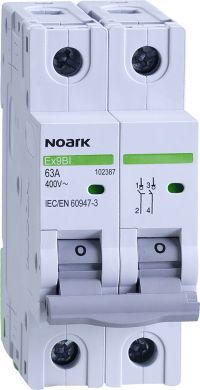 NOARK Ex9BI 2P 63A Slodzes slēdzis 400V 102387 | Elektrika.lv
