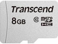 TRANSCEND Atmiņas karte CLASS10 MEMORY MICRO SDHC 8GB, Pelēka TS8GUSD300S | Elektrika.lv