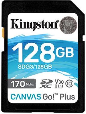 Kingston MEMORY SDXC Memory card, 128GB UHS-I, Black SDG3/128GB | Elektrika.lv