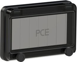 PCE Aizsardzības logs 7 moduļiem IP67, melns 900607s-p | Elektrika.lv