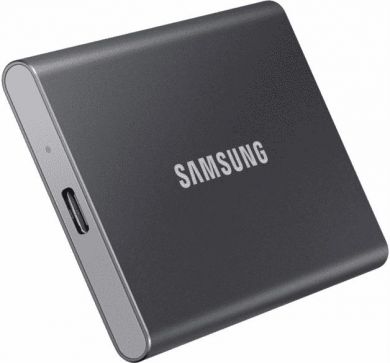 Samsung SSD disks T7, 500GB, USB 3.2, Write speed 1000 MBytes/sec, Read speed 1050 MBytes/sec, Melns MU-PC500T/WW | Elektrika.lv
